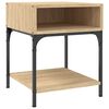 vidaXL sengebord 40x41x50 cm konstrueret tr&aelig; sonoma-eg