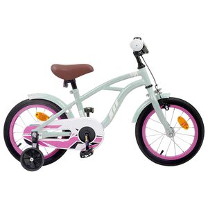 vidaXL B&oslash;rnecykel 12 tommer til 2-4 &aring;r gamle Lys gr&oslash;n