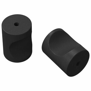 vidaXL Skabs Knopper 2 stk. Sort M4 x 12 mm Jern