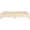 vidaXL Boxspring sengeramme 200x200 cm stof cremefarvet