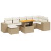 vidaXL sofas&aelig;t til haven 8 dele med hynder polyrattan beige