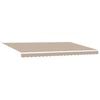 vidaXL Markise Beige 500 x 300 x 165 cm Polyester og metal
