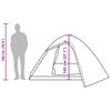 vidaXL 4-personers campingtelt vandtæt kuppel brun