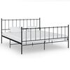 vidaXL sengestel 160x200 cm metal sort