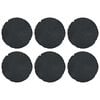 vidaXL Tr&aelig;desten 6 pcs Sort &Oslash; 45 x 1,8 cm Gummi