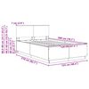 vidaXL Sengestel med hovedg&aelig;rde Brunt eg 120 x 200 cm Konstrueret tr&aelig;
