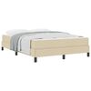 vidaXL Box spring seng Creme 160 x 200 cm Stof
