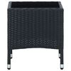 vidaXL havebord 40x40x45 cm polyrattan sort