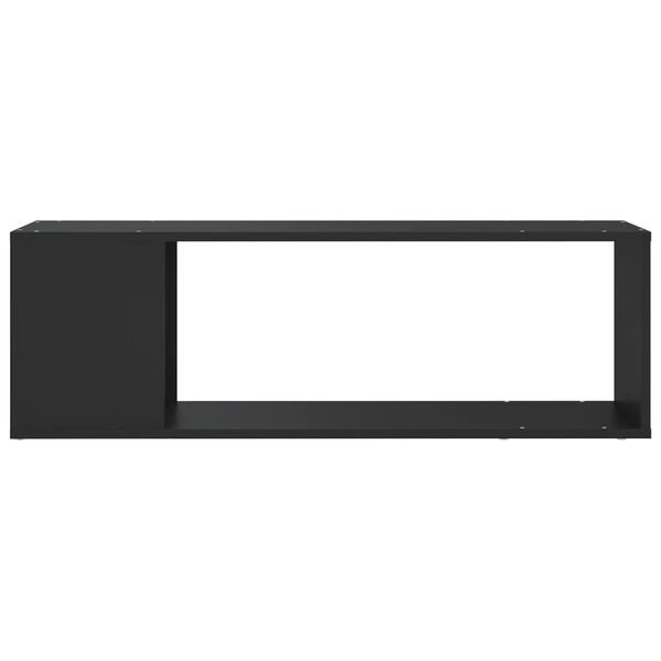 vidaXL tv-bord 100x24x32 cm konstrueret træ sort
