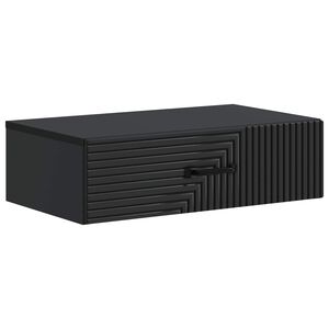 vidaXL V&aelig;gh&aelig;ngt Sideskab Sort 59 x 34,5 x 17 cm Konstrueret tr&aelig;