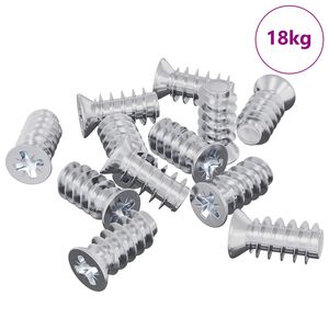 vidaXL Skrue 10909 pcs S&oslash;lv M6 x 12 mm Jern