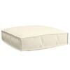 vidaXL Pude Creme 60 x 60 x 12 cm Oxford stof