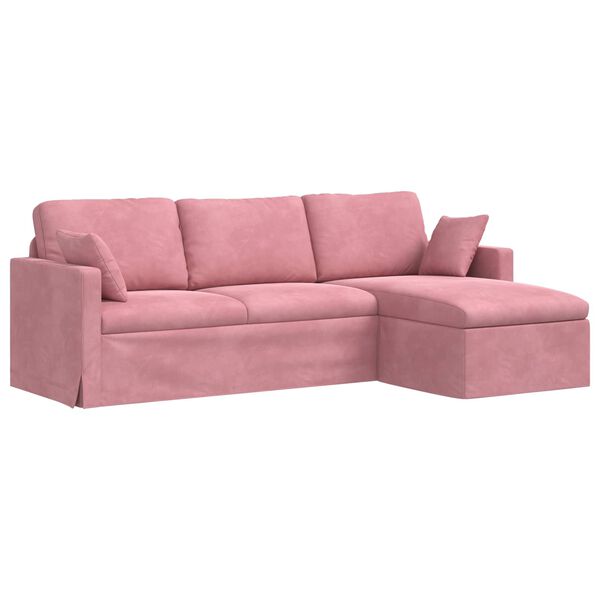 vidaXL Sofa Lyser&oslash;d Samlede dimensioner: 228 x 134 x 80 cm (B x D x H)