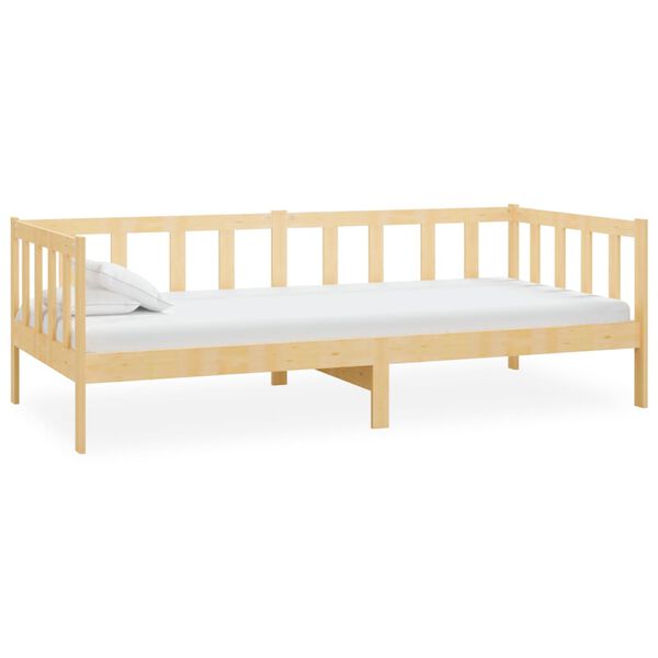 vidaXL daybed med madras 90x200 cm massivt fyrretræ