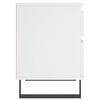 vidaXL sengeborde 2 stk. 40x35x50 cm konstrueret tr&aelig; hvid