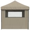 vidaXL Party Tent Gr&aring;brun 292 x 580 x 315 cm Oxford stof