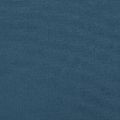 vidaXL springmadras med pocketfjedre 100x200x20 cm fløjl mørkeblå