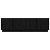 vidaXL tv-bord 140x40x40 cm massivt fyrretr&aelig; sort