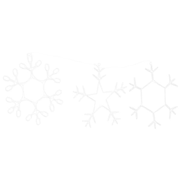 vidaXL Juletarget med 252 LED'er Varm hvid 45 x 38 cm PVC