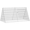 vidaXL Kanin Bur S&oslash;lv 110 x 55 x 55 cm Galvaniseret st&aring;l