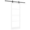 vidaXL Skyded&oslash;r ORKDAL Hvid og sort 93 x 232 cm