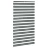 vidaXL zebragardin m&oslash;rkegr&aring; 125x230 cm stofbredde 120,9 cm polyester