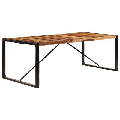 vidaXL spisebord i massivt sheeshamtræ 220 x 100 x 75 cm