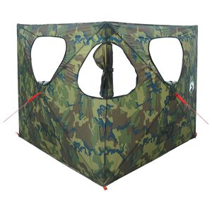 vidaXL Jagttelt 145 x 145 x 150 cm Camouflage Polyester og St&aring;l