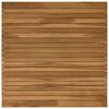vidaXL Bordplade 80 x 80 x 3,5 cm Firkantet Massiv Teaktr&aelig; Naturfarvet