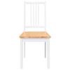 vidaXL spisebordsstole 2 stk. massivt gummitræ hvid