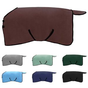 vidaXL Hestet&aelig;ppe M&oslash;rkebrun Polyester