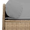 vidaXL 3-personers havesofa med hynder polyrattan beige