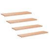vidaXL Trappetrin 4 stk. 120 x 25 x 2 cm Naturfarvet Solid b&oslash;g