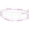 vidaXL Box spring seng Bl&aring; og Hvid 140 x 200 cm Velourstof