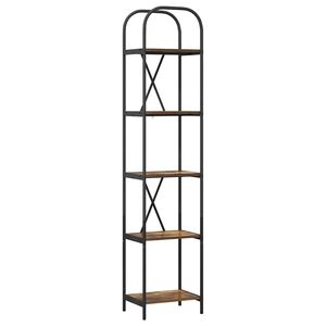 vidaXL Bogreol 5 niveauer 40 x 30 x 183 cm Konstrueret tr&aelig; R&oslash;get eg