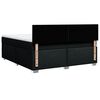 vidaXL kontinentalseng med madras 180x200 cm stof sort