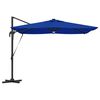vidaXL Roma Parasol Blå 286 x 285 x 270 cm Aluminium og Polyester