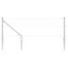 vidaXL Hegnsp&aelig;l S&oslash;lv 50 x 0,6 m (50 mm net) St&aring;l