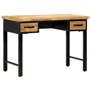 vidaXL skrivebord 110x50x76 cm massivt mangotr&aelig;