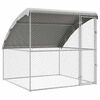 vidaXL Hundehus S&oslash;lv 2 x 2 x 2 m Galvaniseret st&aring;l