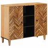 vidaXL Opbevaringsskabe Brun 90 x 33,5 x 75 cm Massivt mangotr&aelig;
