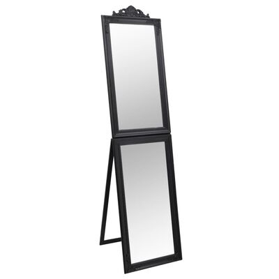 vidaXL fritstående spejl 50x200 cm sort