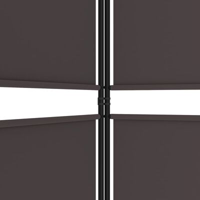 vidaXL 4-panels rumdeler 200x180 cm stof brun