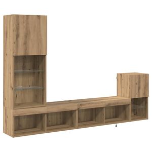 vidaXL TV V&aelig;gmonteringer V&aelig;gmonteret Artisan Egetr&aelig; Konstrueret tr&aelig;