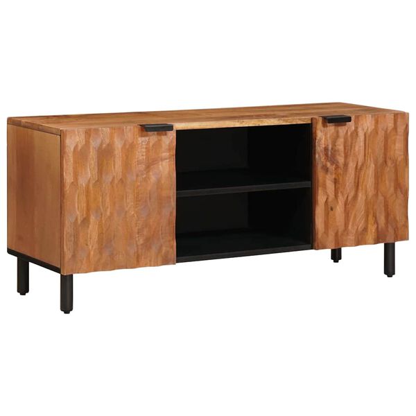 vidaXL TV-skab Acacia Brun Finish 105 x 33 x 46 cm Massivt mangotr&aelig;