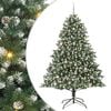 vidaXL Kunstigt juletr&aelig; Gr&oslash;n 240 cm PVC og plastik og st&aring;l