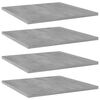 vidaXL boghylder 4 stk. 40x40x1,5 cm konstrueret tr&aelig; betongr&aring;