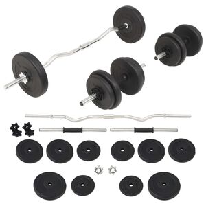vidaXL v&aelig;gtstangs- og h&aring;ndv&aelig;gtss&aelig;t 30 kg