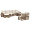 vidaXL Havesofa S&aelig;t 9 stk. Beige og cremehvid polyrattan