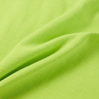 T-shirt til børn str. 92 limegrøn